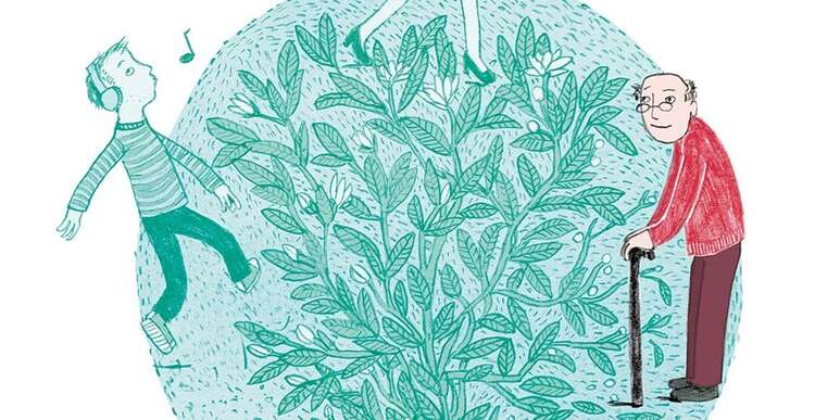 Illustration alter Mann