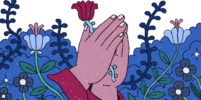 Beten Illustration