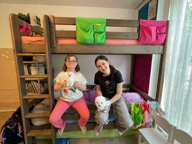 Eline und Leonie teilten sich bis jetzt ein Zimmer.