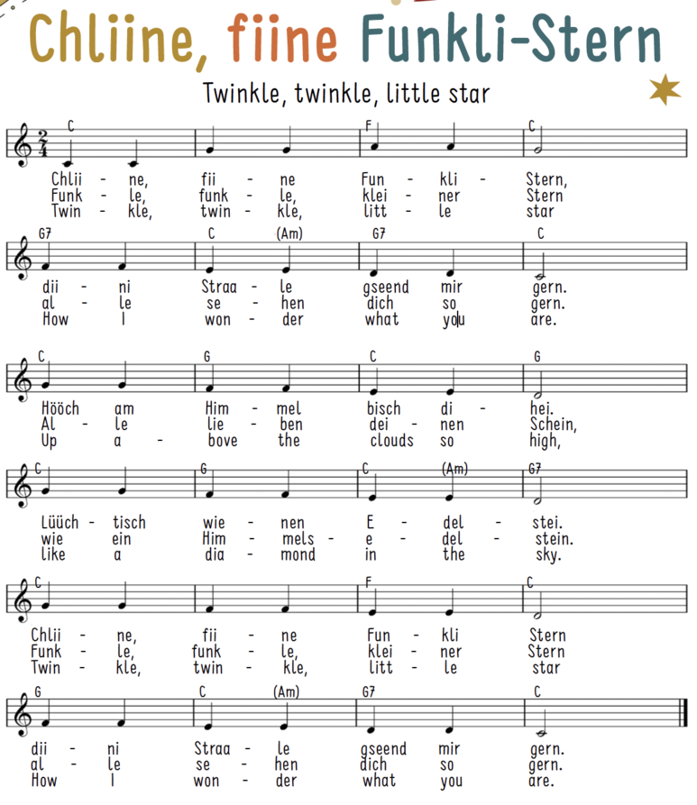 Traditionelles englisches Kinderlied | Deutsch und Mundart: Andrew Bond