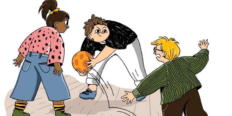 Kinder am spielen Illustration