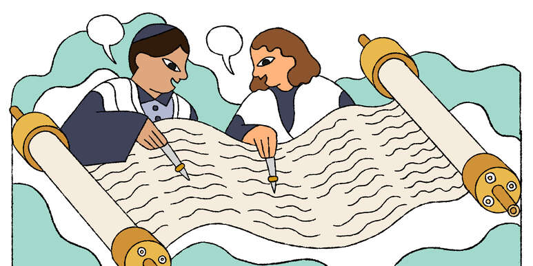 Kinder lesen in Tora